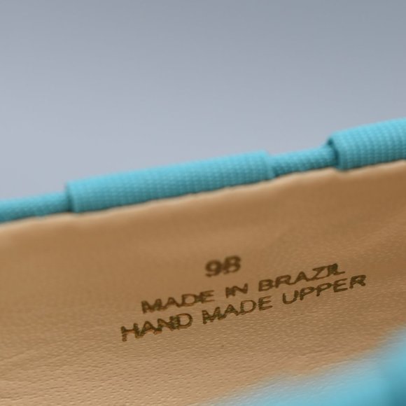 Talbots Patina Blue Pleated Flats Size 9B - Picture 3 of 13